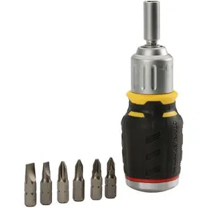 Stanley Schraubendreher FATMAX, FMHT0-62688, Set, Schlitz, Kreuzschlitz, mit Ratsche, 7-teilig