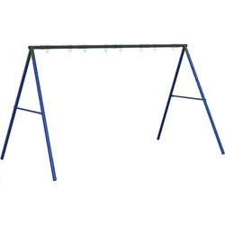 vidaXL Schaukelgestell mit 8 Haken Blau Stahl