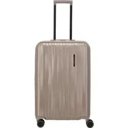 Travelite 4-Rad Trolley M Barbara NOVELTY satin nude - Trolley der BARBARA SCHÖNEBERGER & travelite Kollektion, erweiterbar mit TSA-Zahlenschloss und 360° drehbaren Rollen, ideal für Business- und Urlaubsreisen.