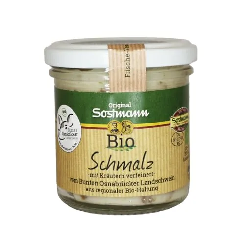 Griebenschmalz vom Bunten Bentheimer Schwein, Bio (140 g)