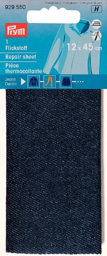 Jeans Flicken Bügelflicken  12 x 45 cm dunkel blau Prym 929550 Aufbügler