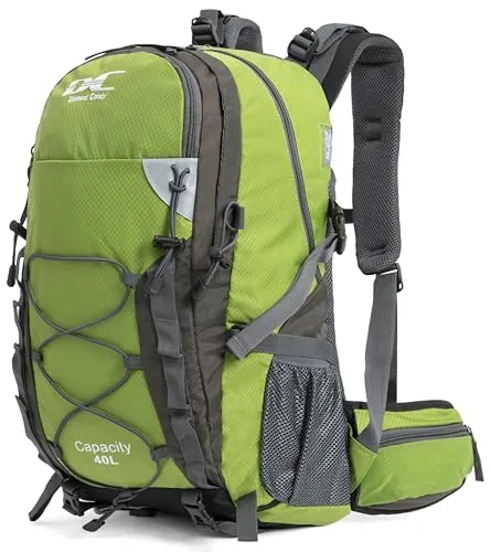 DCmount Wanderrucksack 40l Damen Herren Rucksack Wasserdicht Reiserucksack mit Regenschutz