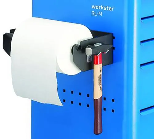 GEDORE 1500 H 40 Papierrollenhalter - Toilettenpapierhalter, robust und platzsparend, ideal für den Einsatz in öffentlichen Toiletten oder Zuhause.