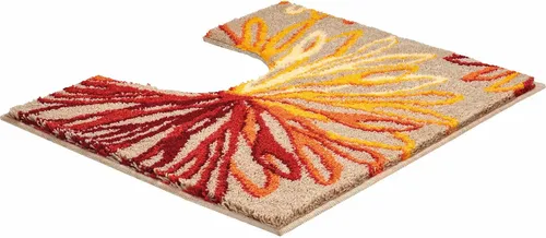 Grund Badematte Art, Höhe 20 mm, rutschhemmend beschichtet, fußbodenheizungsgeeignet, Polyacryl, florales Muster, elegante Badematte