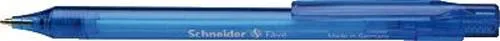Schneider Schreibgeräte 130403 Kugelschreiber - Blau, schlichte Eleganz und dokumentenechte Schrift, nachfüllbar mit verschiedenen Minen
