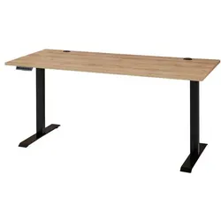Mid.you Schreibtisch Eiche Artisan, höhenverstellbar - Hochwertiger Kinderschreibtisch aus Holzwerkstoff in Eiche Artisan, flexibel höhenverstellbar für ergonomisches Arbeiten und ideales Wachstum mit Ihrem Kind.