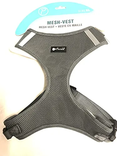Brustgeschirr Mesh Vest Anthrazit XL (Halsumfang44-50cm, Brustumfang57-81cm)