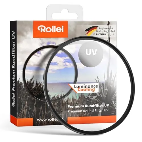 Rollei Premium Rundfilter UV-Filter 95 mm Schutzfilter Ultraviolett Filter Spezieller Beschichtung 99% Lichtdurchlässigkeit Schraubfilter für Kameraobjektive UV-Filter-Schutzfilter