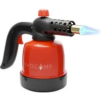 EVOCAMP Gasbrenner 1,3 kW mit Piezozündung - Vielseitiger Flambierbrenner mit 1,3 kW Leistung für präzise Anwendungen. Ideal für Grillen, Anzünden und Lötarbeiten. Ergonomischer Griff für optimale Kontrolle und stufenlos regulierbare Flamme.
