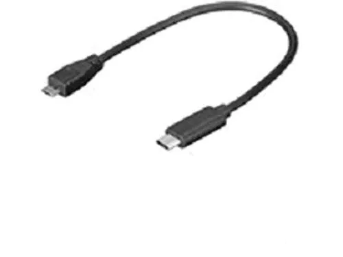 Microconnect Micro USB B/USB C, 0.2 m 0.2 m Micro-B USB C schwarz