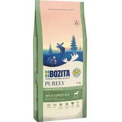 BOZITA Purely Adult Elk - Trockenfutter für Hunde, 11kg - Hundefutter mit schmackhaftem Elchfleisch, reich an Proteinen und ideal für ausgewachsene Hunde.