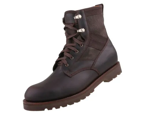 Sendra Herrenstiefel 18055TL Braun – 42 - Eleganter Herrenstiefel aus Glattleder mit 17 cm hohem Textilschaft. Die besondere Schnürung und die rahmengenähte Synthetiksohle garantieren Qualität und Stil. Ideal für jeden Anlass.