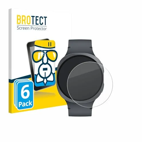 BROTECT 6 Stück Schutzglas für Samsung Galaxy Watch 8 (44 mm) Schutzfolie Panzer Folie Glas[Extrem Kratzfest, Anti-Fingerprint, Ultra-Transparent]