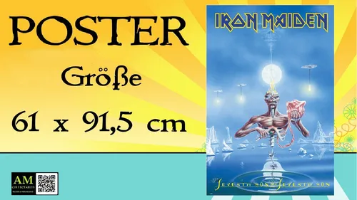 POSTER - IRON MAIDEN - SEVENTH SONS - 09 -  NEU/OVP