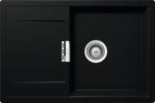Schock Mono D-100-FB Granitspüle mit Ablauffernbedienung - Sanitäranlagen & Zubehör, hochwertige Cristadur-Oberfläche für Langlebigkeit und einfache Reinigung, reversibel für flexible Montageoptionen.