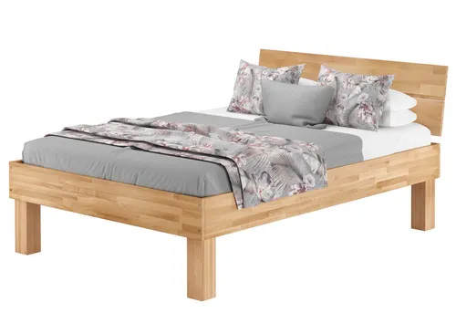 ERST-HOLZ Seniorenbett 140 x 200 aus massivem Buchenholz - Stabiles Seniorenbett mit komfortabler Liegefläche 140 x 200 cm, extra hohe Sitzkante von 50 cm und bis zu 200 kg belastbar. Ideal für einen erholsamen Schlaf.