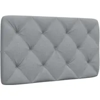 vidaXL Kopfteil-Kissen Hellgrau 90 cm von vidaXL