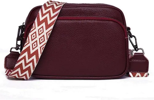 Damen Echtes Leder Umhängetasche Crossbody Bag