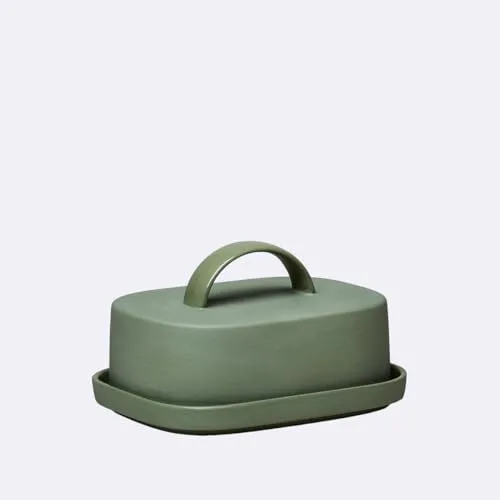 chic.mic GOOD MOOD Butterdose Porzellan (Eucalyptus) von chic.mic