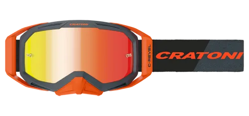 Cratoni C-Revel Pro Sonnenbrille in anthra/orange - Sportbrille für Radsport mit Anti-Fog Beschichtung und austauschbarem Glas für optimalen Sichtkomfort bei jeder Fahrt.