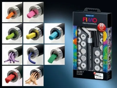 FIMO Extruder Set mit 20 Motivscheiben in schwarz von STAEDTLER