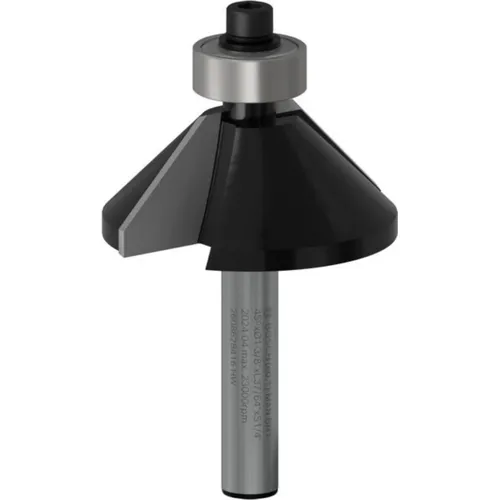 Fasefräser, 1/4-Zoll, D1 34,9 mm, B 13mm, L 14,7mm, G 56mm, 45°,2608628416