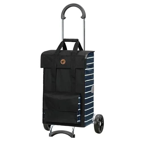 Andersen Einkaufsshopper Scala Shopper mit Tasche Jella – Faltbar und vielseitig - Einkaufsshopper mit klappbarem Griff, leicht als Fahrradanhänger nutzbar. Robust, wasserabweisend und handgefertigt in Deutschland. Ideal für den täglichen Einkauf!