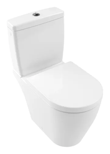 Villeroy & Boch Avento WC-Sitz - Stone White mit Absenkautomatik - Für WCs & Urinale, mit QuickRelease für eine einfache Reinigung und Absenkautomatik für sanftes Schließen.