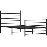 Produktbild Bettgestell Metall Schwarz 100x190 cm