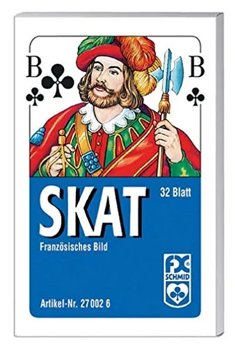 Ravensburger 27002 - Skat Spielkarten, Französisches Bild, 32 Karten in Faltschachtel