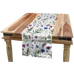 Abakuhaus Tischläufer Esszimmer Küche Rechteckiger Dekorativer Tischläufer, Distel Sommerblumen bunt 40 cm x 225 cm