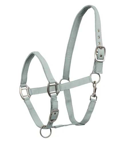 WALDHAUSEN Perlonhalfter Satin, silberblau, VB