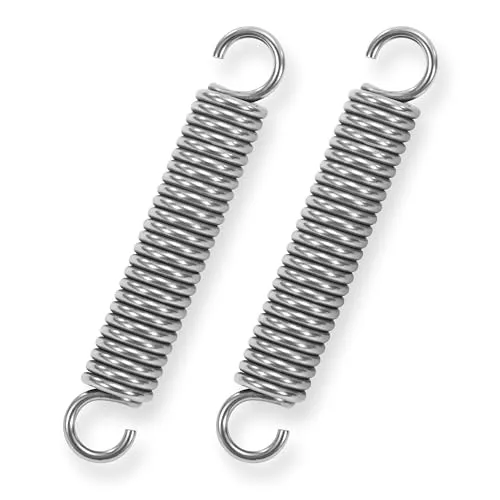 GUNGY Zugfedern mit Haken Edelstahl Zugfeder Spannfeder 70mm Außendurchmesser 12mm Drahtdurchmesser 2mm Maximale Zugkraft 12kg 2x12x70mm 2 Stück