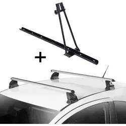Fahrradträger ORION + Dachträger VDP EVO ALU für Fiat Fiorino 1987-2001 - Praktisches Set aus Fahrradträger und Dachträger für Fiat Fiorino 3-5 Türer. Sicherer Transport für alle Fahrradtypen bis 15 kg. Einfache Montage und hohe Stabilität durch hochwertiges Aluminium.