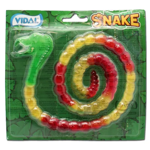  Vidal Jelly Snake, Fruchtgummi-Schlangen, 66g Packung 17,12€/1kg