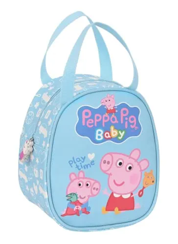 Peppa Pig Baby – Lunchtasche, Freizeittasche, 19 x 14 x 22 cm, Farbe:, bunt, Estándar, Lässig