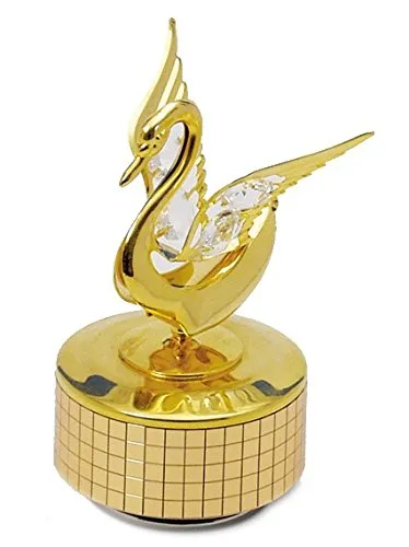 Spieluhrenwelt MMM GmbH 12306 Spieluhr prächtiger Schwan - Spieluhr in Form eines prächtigen Schwans, ideal als liebevolles Geschenk für Babys und Kleinkinder, fördert die Fantasie und bietet beruhigende Melodien.