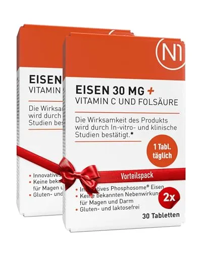 N1 Eisen 30 mg + Vitamin C & Folsäure von N1