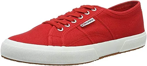 Superga Unisex 2750-Cotu Classic Sneaker, Rot 975, 36 EU - Herren-Sneaker aus atmungsaktiver Baumwolle mit einer robusten vulkanisierten Gummisohle für optimalen Komfort und Stil.