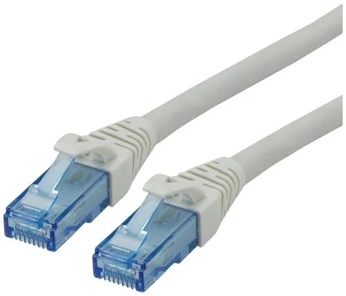 Roline 21.15.2701 RJ45 Netzwerkkabel, Patchkabel CAT 6a U/UTP 1.00m Grau 1St.