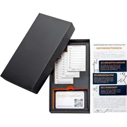 Krypto-Seed-Phrase-Metallplatten - Innovatives Aufbewahrungssystem aus 3 Stahlplatten - Sicheres Zubehör: Schützen Sie Ihre Krypto-Seed-Phrase mit wasser-, feuerfesten und unzerstörbaren Stahlplatten - Made in Germany.