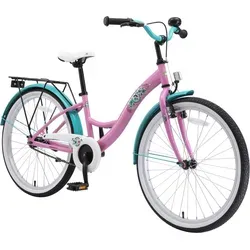 BIKESTAR Kinder Fahrrad 24 Zoll Classic | Pink für ab 9 Jahre