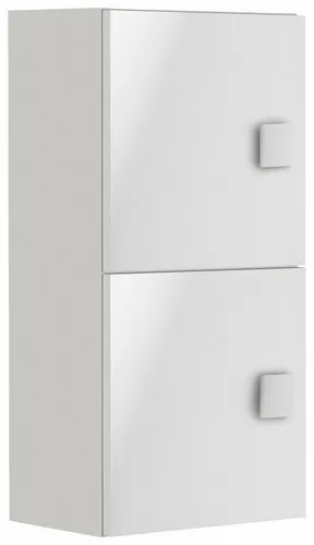 Oberschrank 'Quadra' in Weiß – Trendiger Badezimmer-Hängeschrank