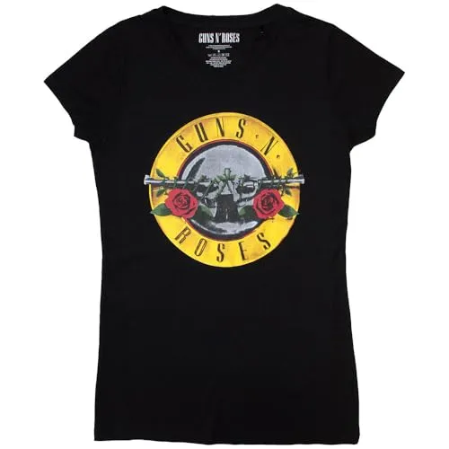 T-Shirt # Xxl Ladies Black # Classic Bullet Logo