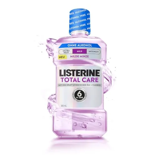 Listerine Total Care Mild Mundspülung, Alkoholfrei, 500 ml