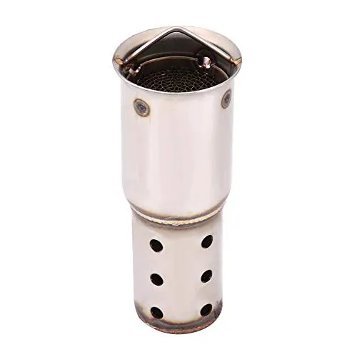 Jadeshay Motorrad Auspuff Schalldämpfer, Auspuff DB 51mm Edelstahl DB Killer Schalldämpfer Motorrad Auspuff Endschalldämpfer Schwarz(#2)