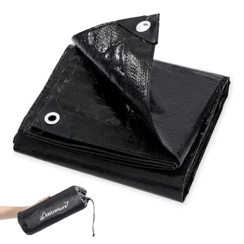 Clostnature wasserdichte Zeltunterlage - 220 x 150 cm Zeltboden aus PE, Wetterfeste Plane mit Verstärkten Ösen Vielseitige Camping-Bodenplane für Outdoor Wandern, Geeignet für 2 Personen Zelte