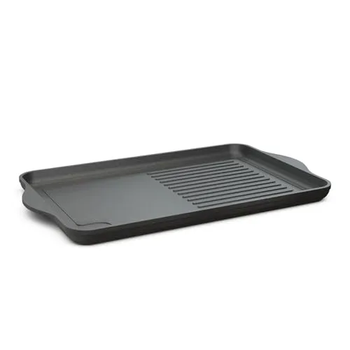 Große Aluguss Grillplatte Induktion 49x29 cm