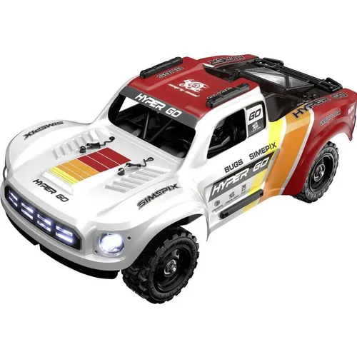 MJX Weiss-Rot Brushless 1:14 RC Modellauto Elektro Short Course Allradantrieb (4 (RTR Ready-to-Run) (14211)