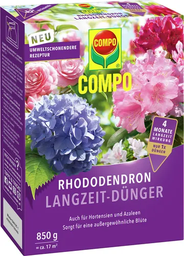 COMPO Rhododendron Langzeit-Dünger - 850 g für ca. 17 m²